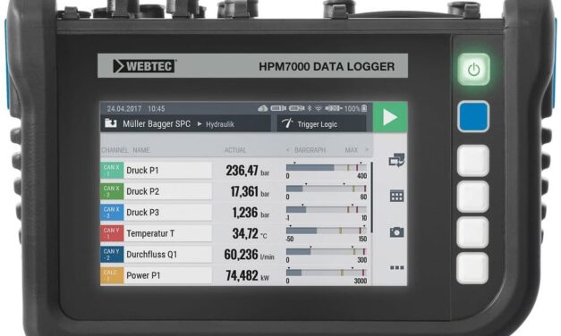 Tragbarer Hydraulik-Datenlogger