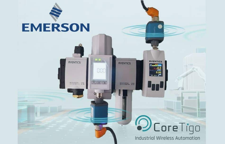 Drahtlose industrielle Automatisierungstechnologien erweitern die High-End Aventics Luftstrom- und Druckregler von Emerson
