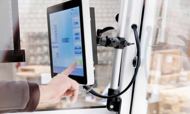 Monitorhalterung für mobile Arbeitsmaschinen