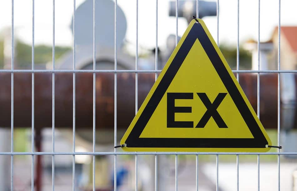 EX, Warnung vor explosionsfähiger Atmosphäre