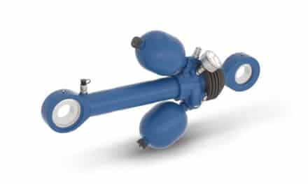 Robotertechnik: Hydraulikzylinder mit integriertem Druckspeicher