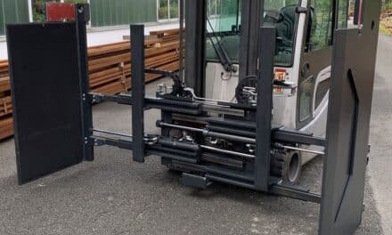 Kartonklammer mit patentierter Hydrauliktechnologie